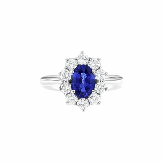 Ring Roman Gioielli Woman NUVOLA in White Gold Zaffiro 2.01 Ct R2345A21N23621 - R2345A21N23621